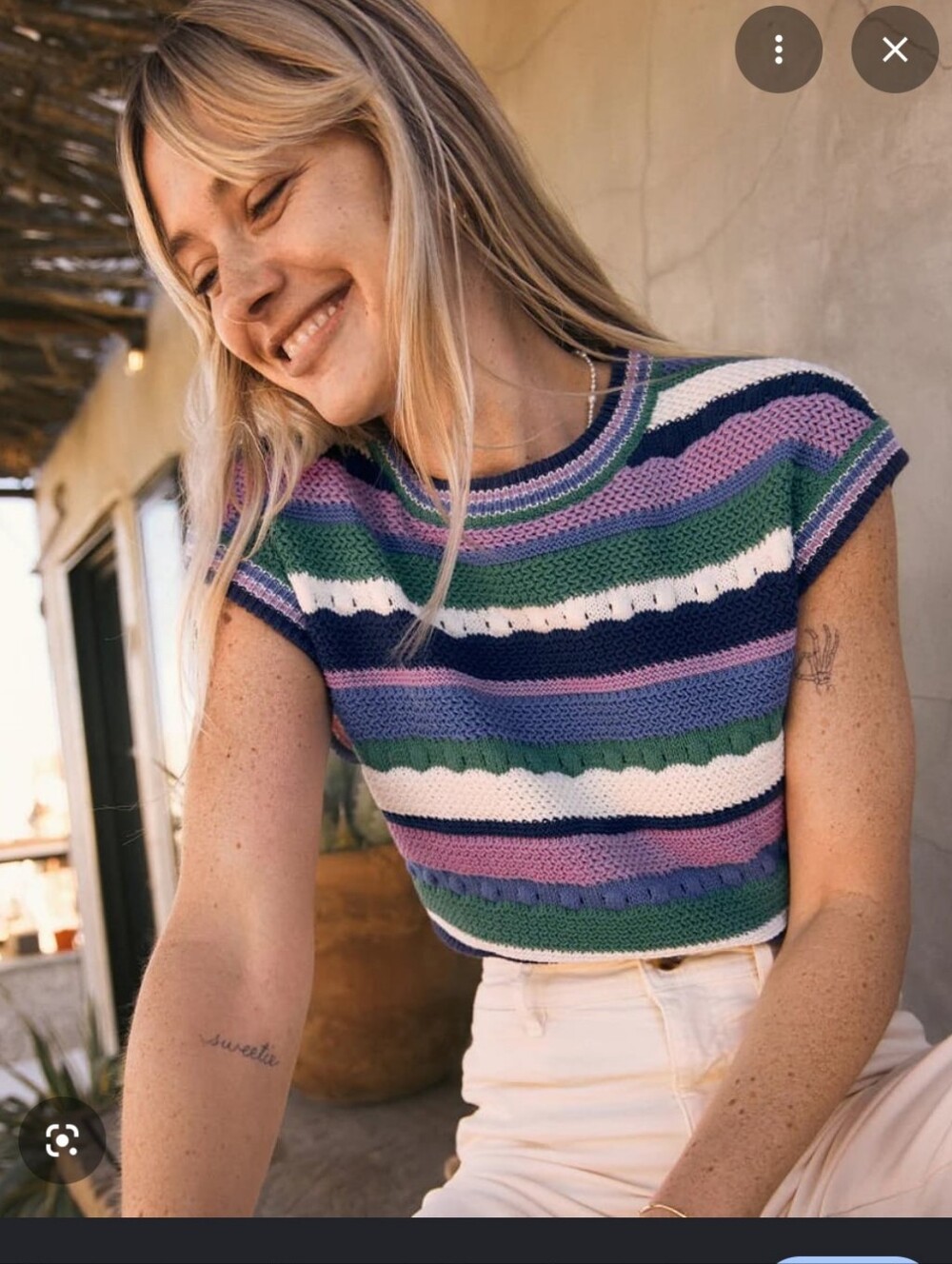 Marine Layer Rory Crochet Vest